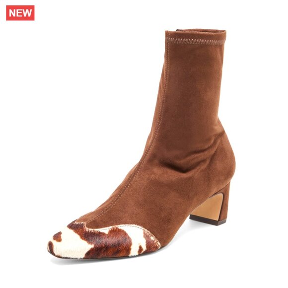 Shoes - Womens Ankle Boots Size 8, Leather, Chunky Heel, Casual Wear